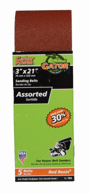 Hardware Store USA | 5PK 3x21Sand Belt ASSTD