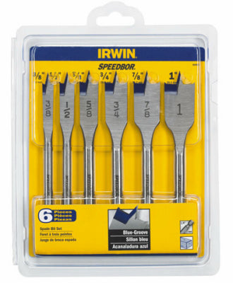 Hardware store usa |  6PC Speedb FLT Bit Set | 88886 | IRWIN INDUSTRIAL TOOL CO