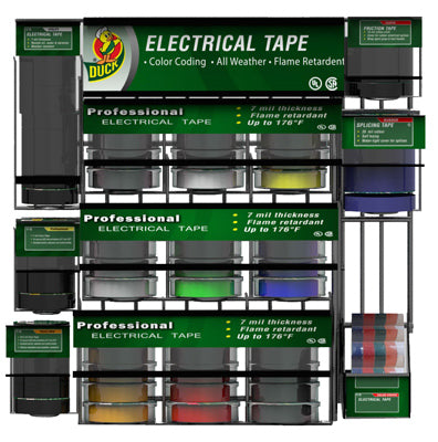 Hardware store usa |  Elec Tape POP Rack | 284094 | SHURTECH BRANDS LLC