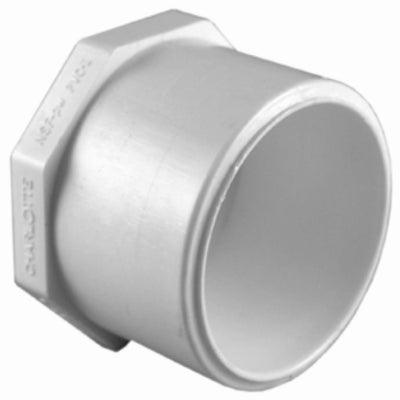 Hardware store usa |  1/2 WHT Plug Spigot | PVC 02118  0800HA | CHARLOTTE PIPE & FOUNDRY CO.