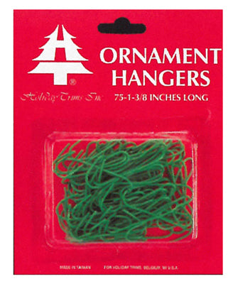 Hardware store usa |  75CT GRN Ornament Hook | 3928000 | HOLIDAY TRIM