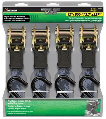 Hardware store usa |  4PK 1x12 GRY Tie Down | 43509 | HAMPTON PRODUCTS-KEEPER
