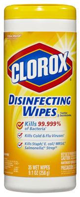 Hardware store usa |  35CT Clorox Lemon Wipes | 1594 | CLOROX COMPANY, THE