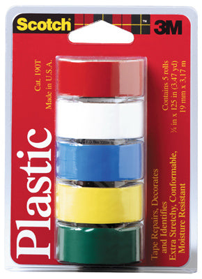 Hardware Store USA | 5PK 3/4x125 Color Tape