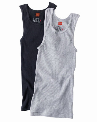 2PK MED BLK/GRY TankTee