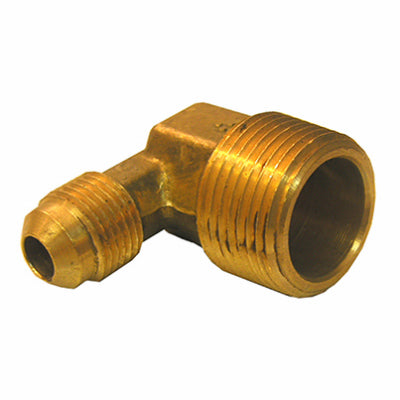 Hardware Store USA | 3/8FLx1/2MPT BRS Elbow