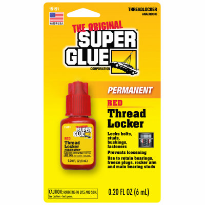 Hardware store usa |  6ML RED Thread Locker | 11710107 | SUPER GLUE CORP/PACER TECH
