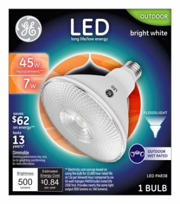 Hardware store usa |  GE 7W WHT Par38 Bulb | 38460 | G E LIGHTING