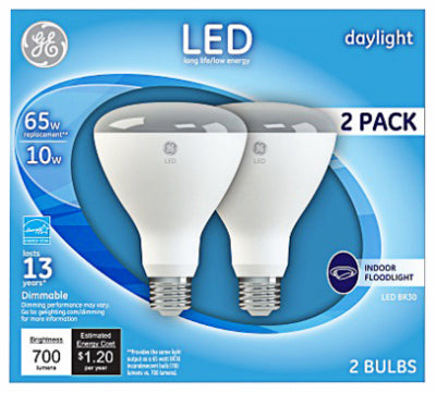 Hardware Store USA | GE 2PK 10W DL BR30 Bulb