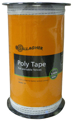 Hardware store usa |  1/2x656 WHT Poly Tape | G62304 | GALLAGHER NORTH AMERICA