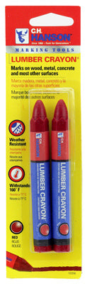 Hardware store usa |  2PK RED Lumber Crayon | 10356 | HANSON C H CO