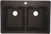 Hardware store usa |  22x33Onyx DBL Bowl Sink | EDOX33229-1 | FRANKE KITCHEN SYSTEMS LLC
