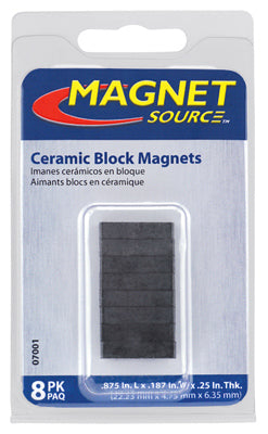 Hardware store usa |  8PC Cera BLCK Magnets | 7001 | MASTER MAGNETICS