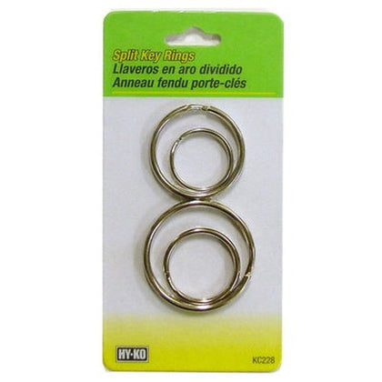 Hardware Store USA | 4PK Split Key Rings | Pack Of 5