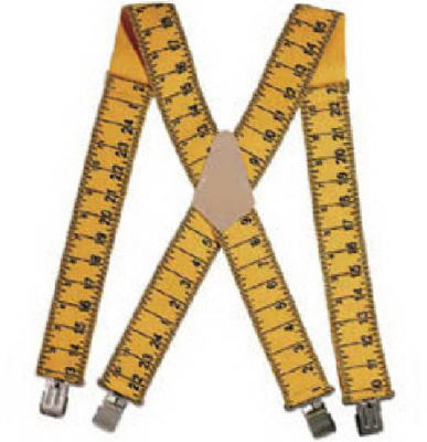 Hardware store usa |  YEL Ruler Suspenders | 22420 | BIG TIME PRODUCTS LLC