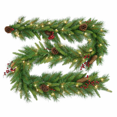 Hardware store usa |  HW9x10 Ber Art Garland | WB8-300-9A-D | NATIONAL TREE CO-IMPORT