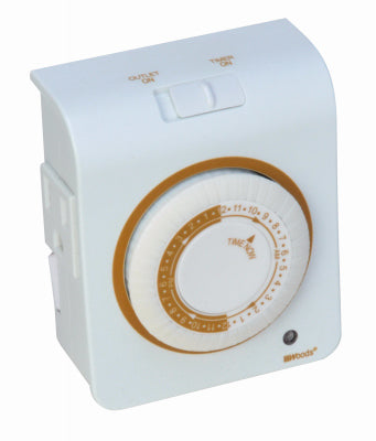 Hardware store usa |  Ind WHT 24HR Mech Timer | 50021WD | SOUTHWIRE/COLEMAN CABLE