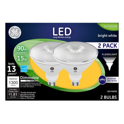 Hardware Store USA | GE 2PK 15W Par38 Bulb