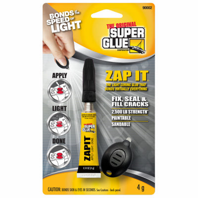 Hardware store usa |  ZAP-it 4G LT Cure Glue | 11710501 | SUPER GLUE CORP/PACER TECH