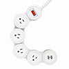 Hardware store usa |  WHT 4Out Flex PWR Strip | 7817501 | GLOBE ELECTRIC