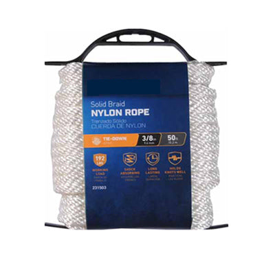 Hardware Store USA | 3/8x50' WHT Nyl Rope