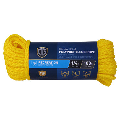 Hardware store usa |  1/4x100 YEL HW Rope | 643651 | RICHELIEU AMERICA LTD.