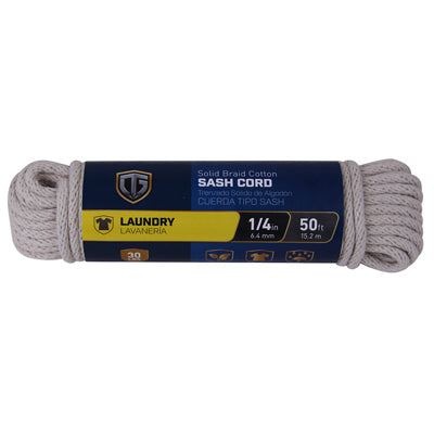 Hardware Store USA | 1/4x50Cott Sash Cord