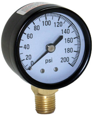 Hardware Store USA | 200LB Pressure Gauge