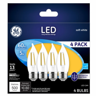 Hardware Store USA | GE 4PK 5W LED CAM Bulb