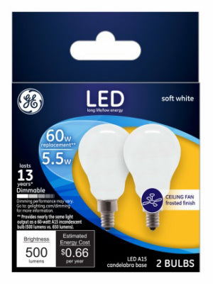 Hardware Store USA | GE 2PK 5.5W SW Fan Bulb