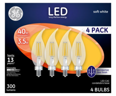 Hardware Store USA | GE4PK3.5W SW CAC Bulb