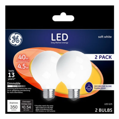 Hardware Store USA | GE2PK 4.5W SW G25 Bulb