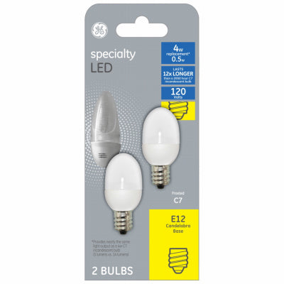 Hardware Store USA | GE 0.5W WHT C7 Bulb