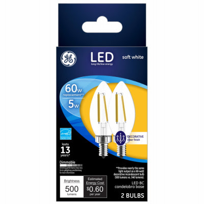 Hardware Store USA | GE2PK 5W SW BC LED Bulb