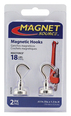 Hardware store usa |  2PK #18 Neo Magnet Hook | 7631 | MASTER MAGNETICS