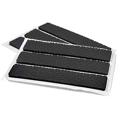 Hardware Store USA | TG 6PK 1/2x2.5 BLK Pads