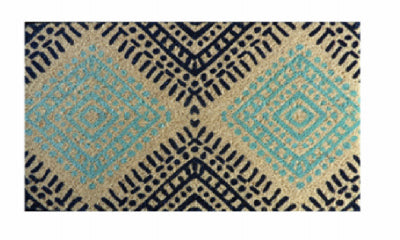 Hardware store usa |  18x30 Teal/Navy DR Mat | ART 62478 | FIBRE WORLD