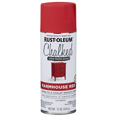 Hardware store usa |  12OZ RED Chalked Spray | 329193 | RUST-OLEUM