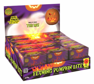 Hardware store usa |  Flaming Pumpkin Light | 94807PDQ | EASTER UNLIMITED