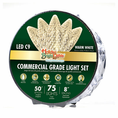 Hardware store usa |  75LT WW LED C9 Reel | LED-C9R75-WW8 | HOLIDAY BRIGHT LIGHTS