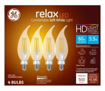 Hardware Store USA | GE 4PK 5.5W SW Rel Bulb