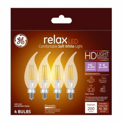 Hardware Store USA | GE 4PK 2.5W SW Rel Bulb