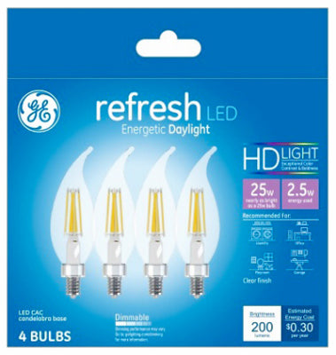 Hardware Store USA | GE4PK 2.5W Day Ref Bulb