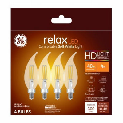 Hardware Store USA | GE 4PK 4W SW Rel Bulb