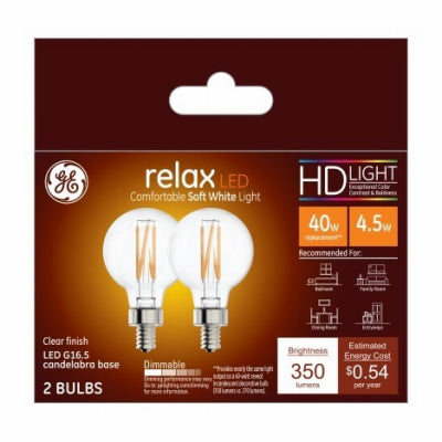 Hardware Store USA | GE 2PK 4.5W SW Rel Bulb