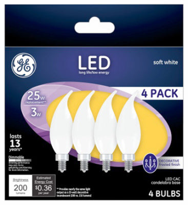 Hardware Store USA | GE 4PK 2.5W Fros Bulb