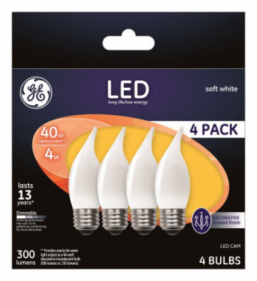 Hardware Store USA | GE 4PK 3.5W Fros Bulb