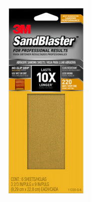 Hardware store usa |  6PK 220G Sandpaper | 11220-G-6 | 3M COMPANY