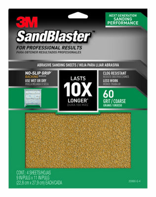 Hardware Store USA | 4PK 9x11 60G Sandpaper