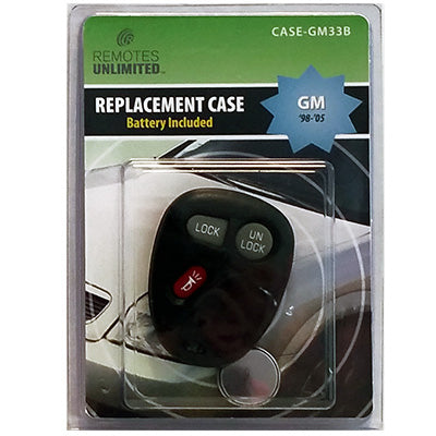 Hardware store usa |  GM 3 Button Repl Case | CASE-GM33B | REMOTES UNLIMITED INC